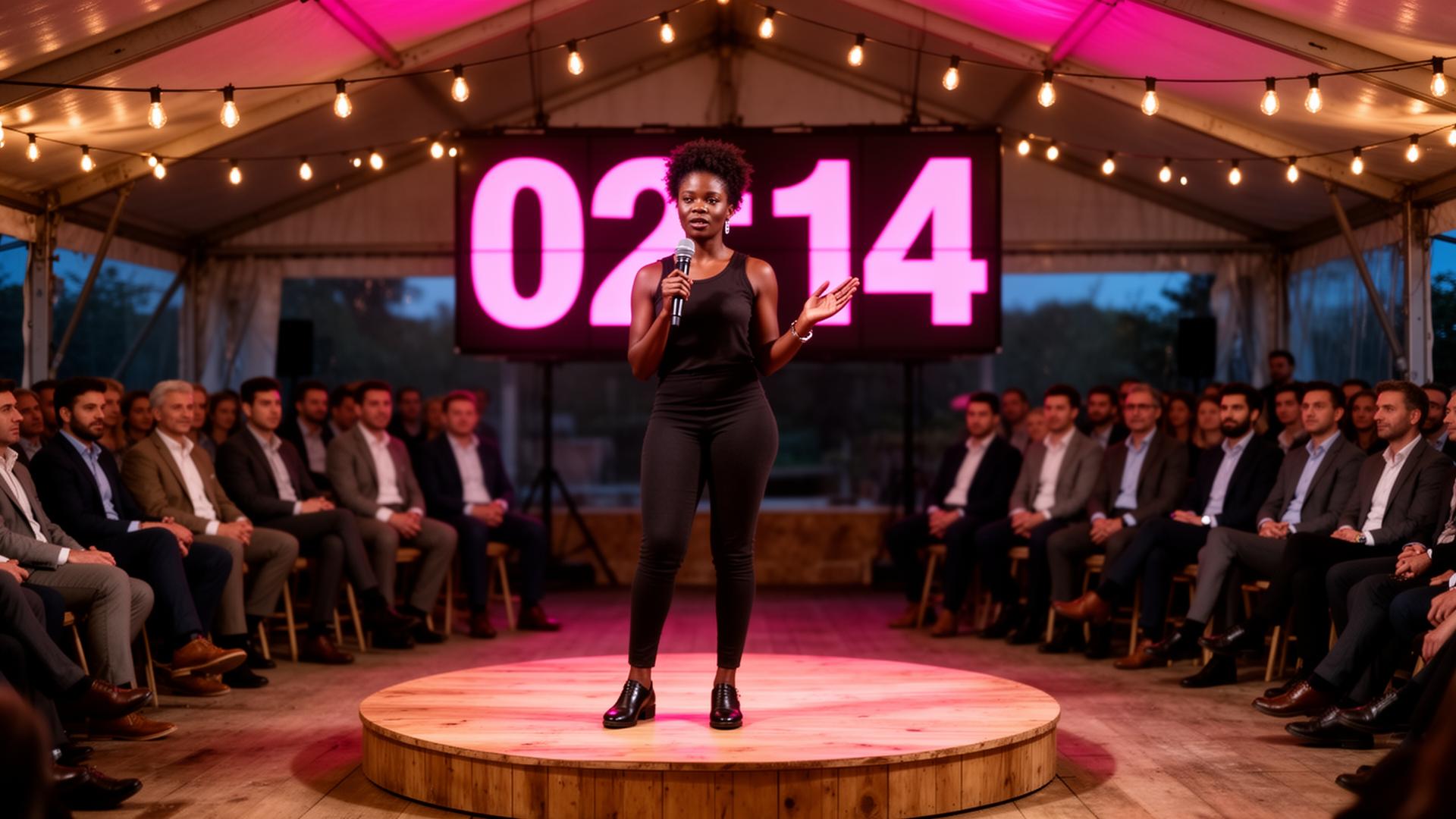 Investors engaging with founders at PinkTag Tech Summit